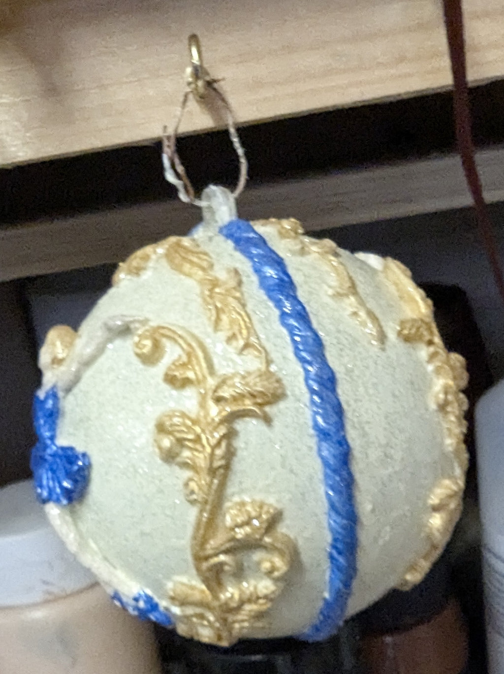 Elegant Ballerina Christmas Bauble – Hand-Painted Plastic Ornament